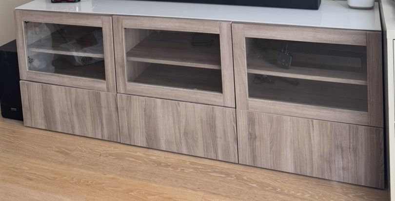 TV Stand With Glass Top