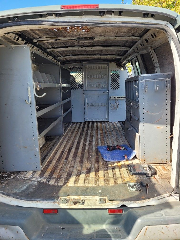 Steel Metal Shelving For Cargo Work Van