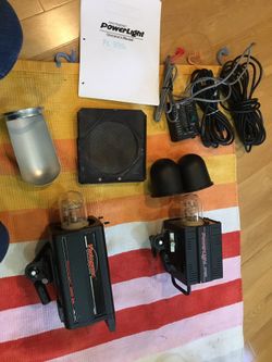 Lighting and photography equipment, power light 2500DR and power light 375R,
