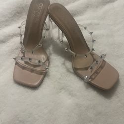 Coconuts by Matisse clear strap heels