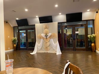 Baptism, Confirmation, Communion or first dedication holy cross photo backdrop or decoration.