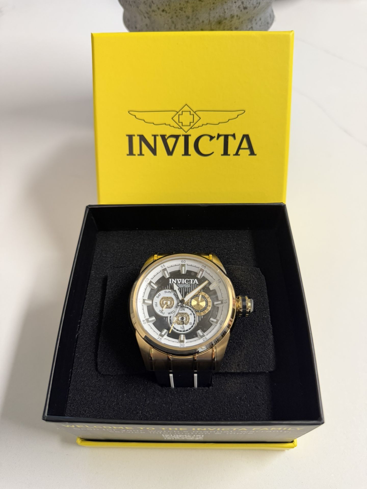 Black With White Stipes Invicta