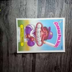 1986 Garbage Pail Card Mouth Phil. 