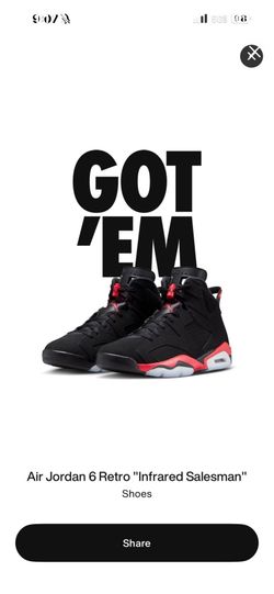 Air Jordan 6 Retro "Infrared Salesman"