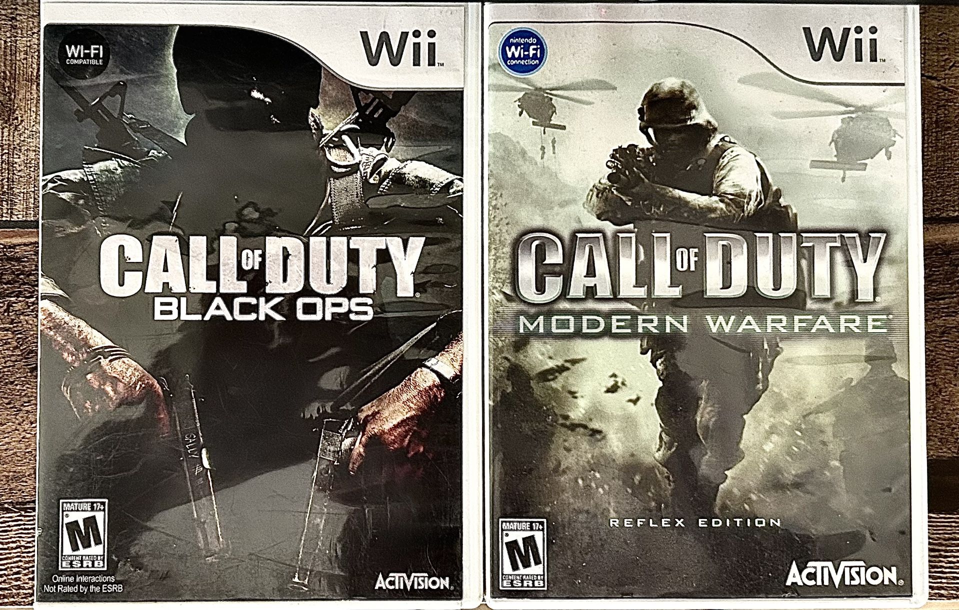 Call of Duty Black Ops & Modern Warfare Reflex – Nintendo Wii Bundle – Complete