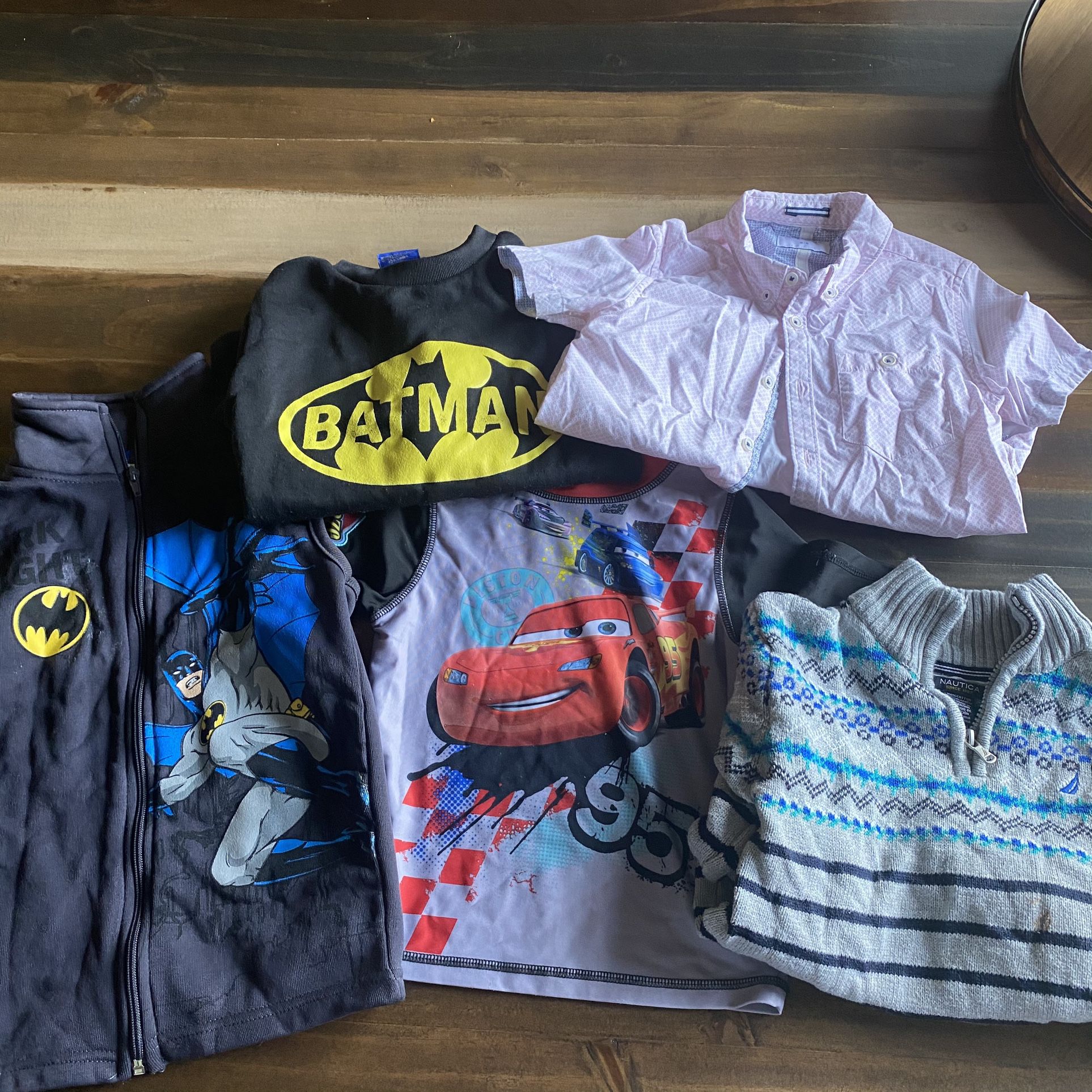 Boy Size 5/6 Lot Of 5 Tops
