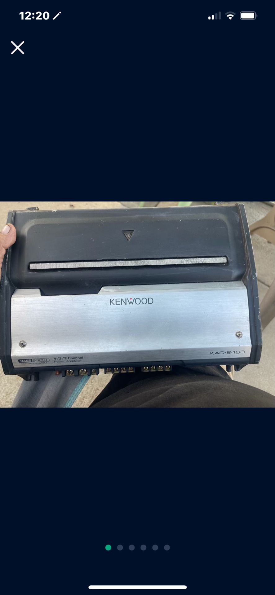 Kenwood KAC-8403 4-channel car amplifier 60 watts RMS x 4