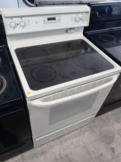 GE Profile almond glass-top stove - Free delivery