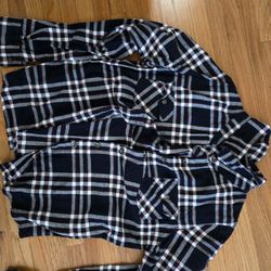 Woman Size S Plaid Shirt