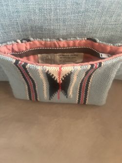 Vintage Collectors 1940’s Original CHIMAYO Ganscraft Wool Handwoven Zip Purse