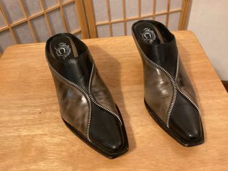 Charlie 1 Horse Womens All Leather Slide Mule Boots Size 8 Great Condition