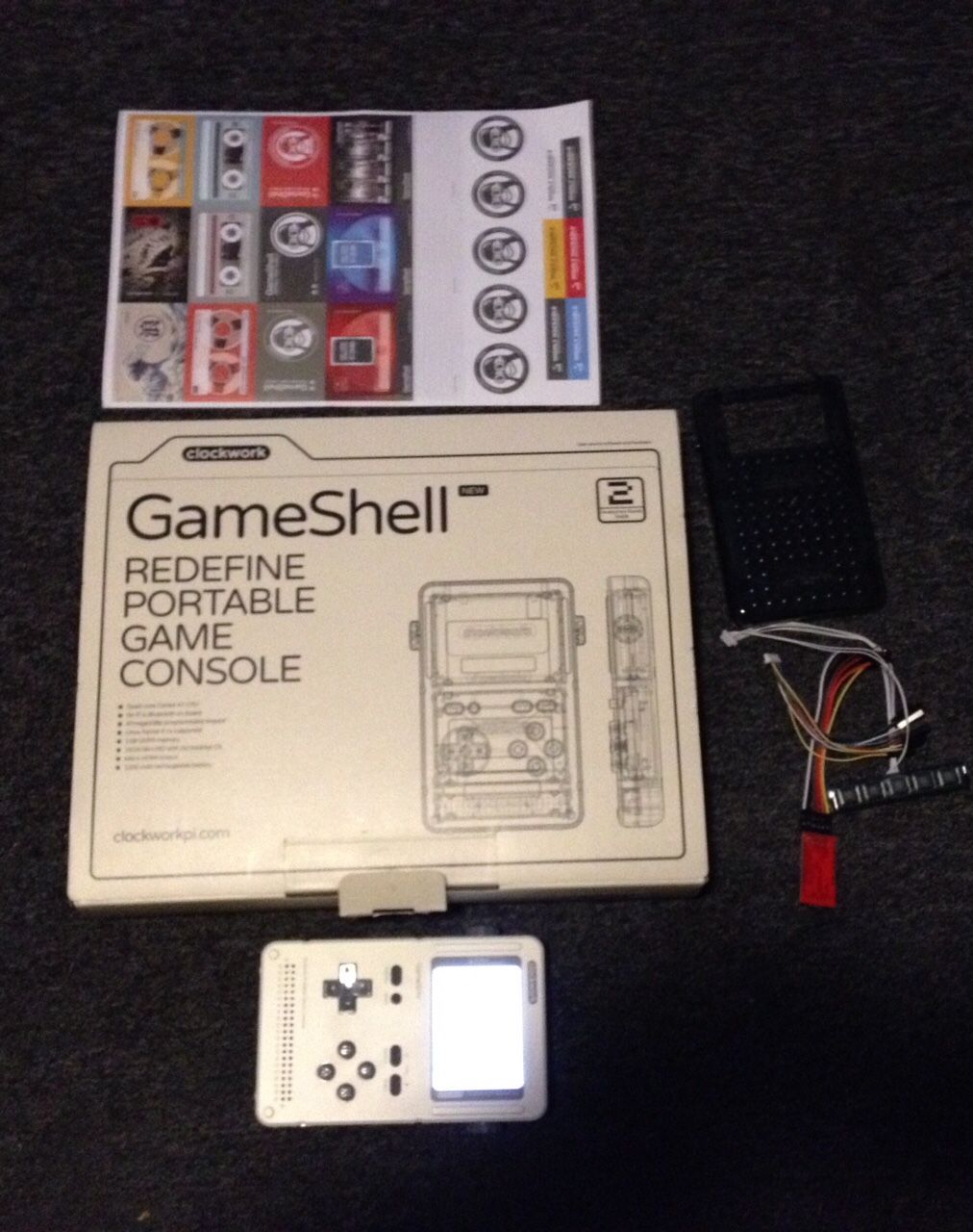Clockwork Pi Gameshell advance handheld video game system