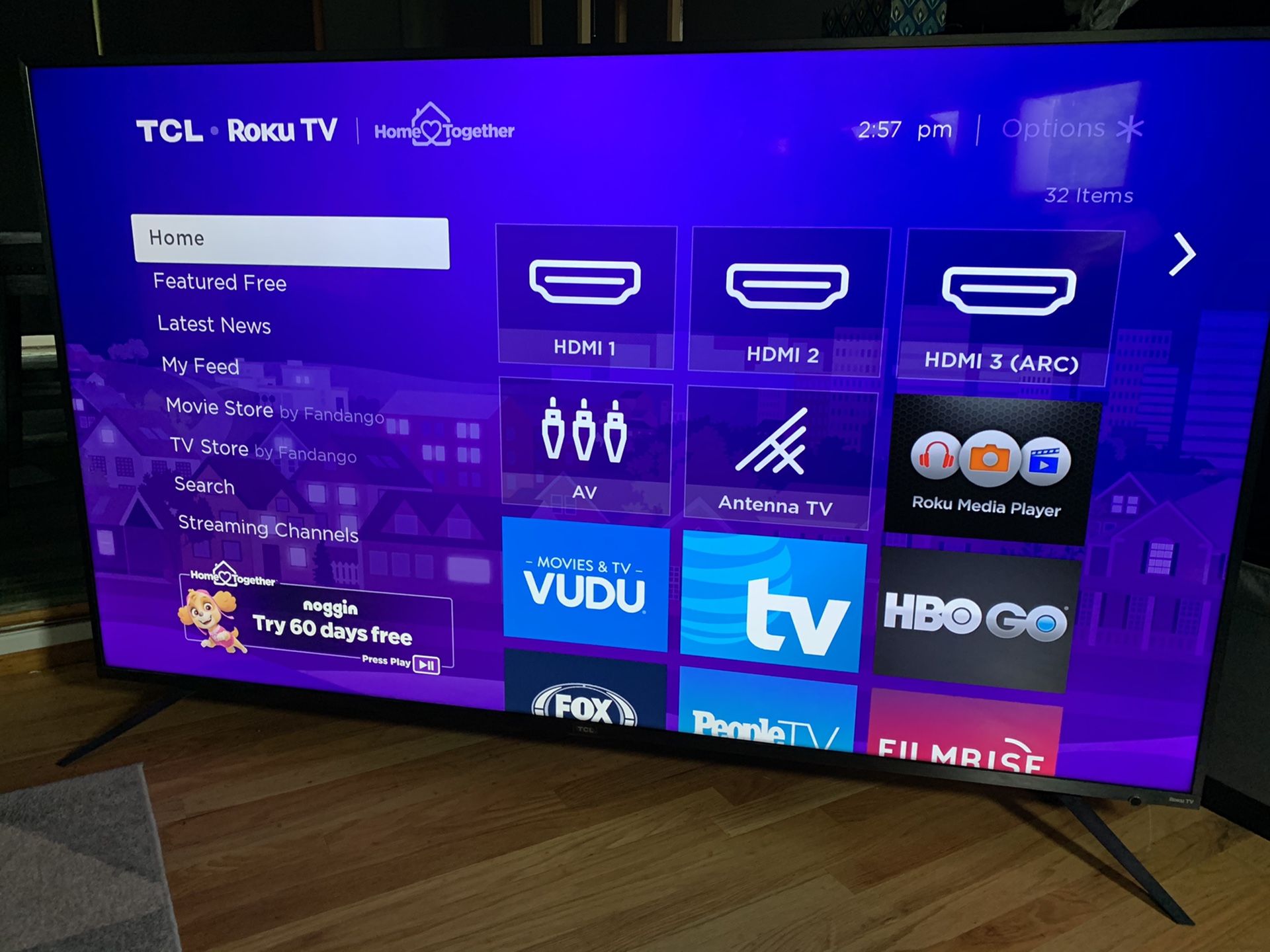 TCL 75” 6 Series 4K HDR Smart Roku TV