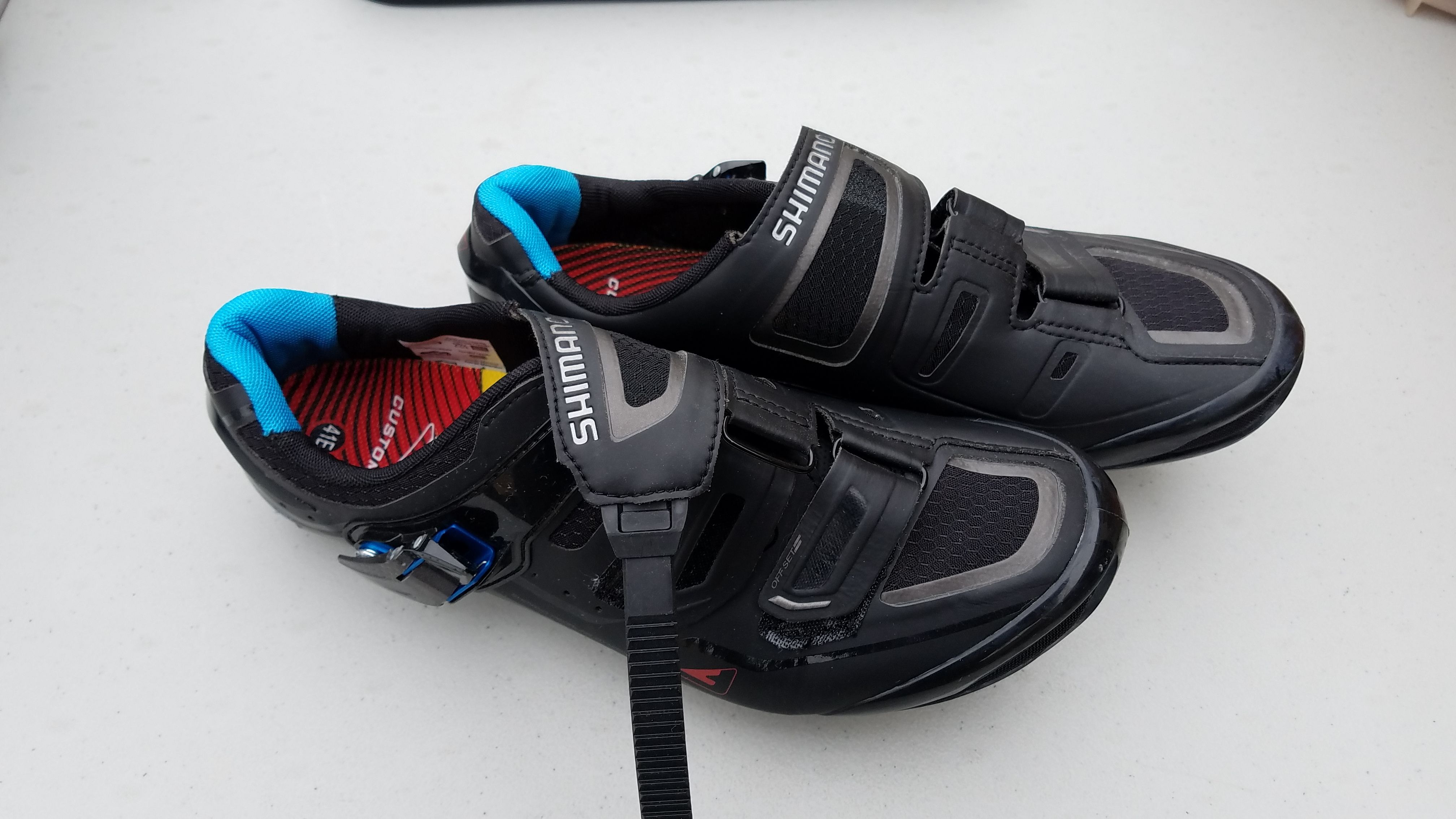 Clean Shimano R260 SPD SL Road Shoes 41E WIDE