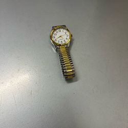 Men’s Two-Tone Quartz Watch (Gold/Silver)