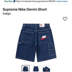 Supreme Nike Denim Shorts