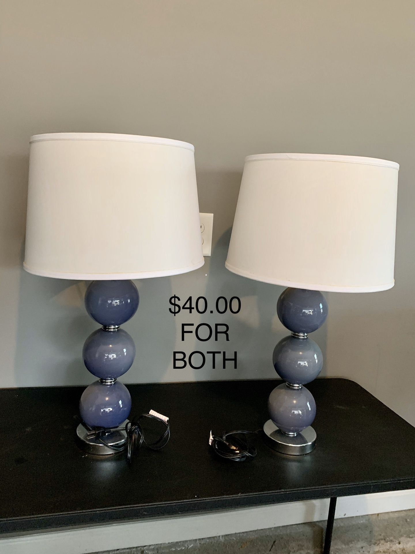 PAIR OF LAMPS BRAND NEW