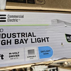 2 ft. 18000 Lumens 171-Watts Integrated LED High Bay Light 120-277V 5000K Daylight Dimmable Garage Light