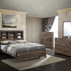 Six piece queen bedroom set