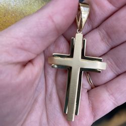 14k CROSS CHARM 