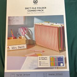 Office supplies 38 count file folder combo pack superstar store colors