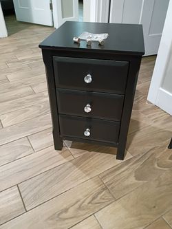 Black nightstands