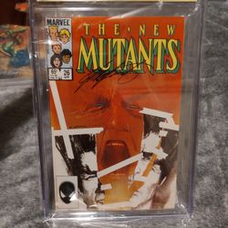 New Mutants #26 Comic Book Signed 