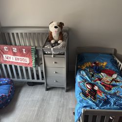 Toddler Bed And Mini Crib For Sale Or OBO