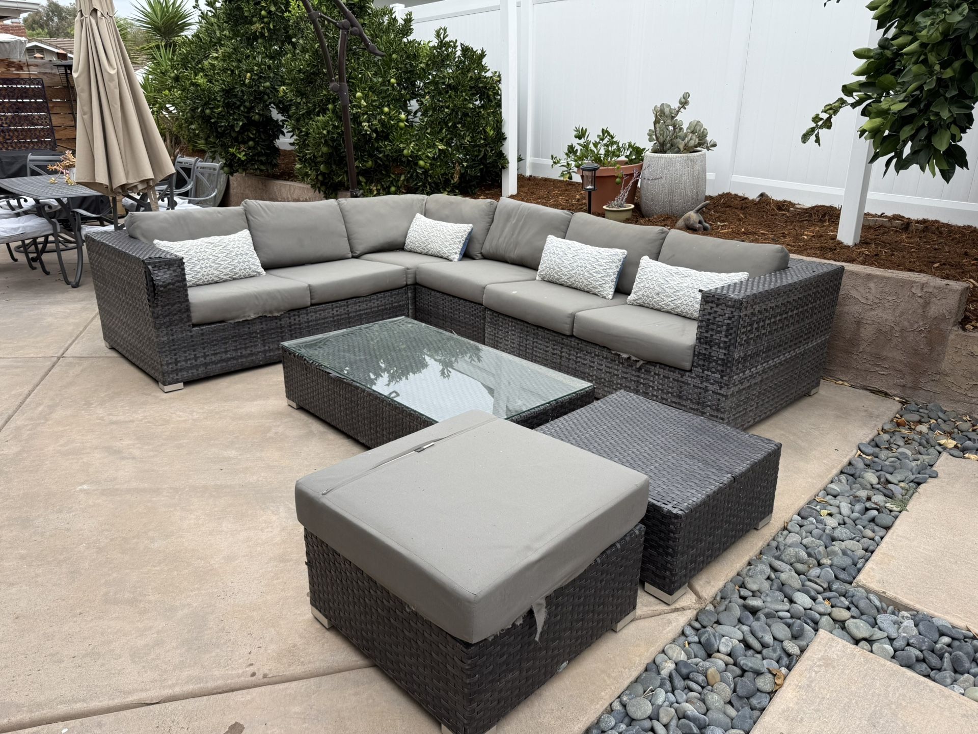 Outdoor Patio Sectional Sofa set