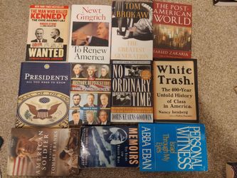 U.S. History / Presidents / Politics / War Memoir Book Lot — 11 books, many hardcovers