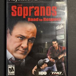 Sopranos Road To Respect PS2 Sony PlayStation 2 in Case With Manual 