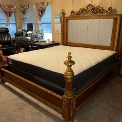 Vintage Pulaski Gold Bed Frame