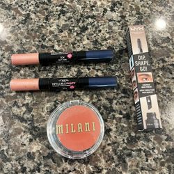Makeup Set - Brow Pomade Taupe, Eyeshadow Paints, Cream Blush