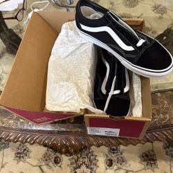 Vans, Black & White Old Skool Wide