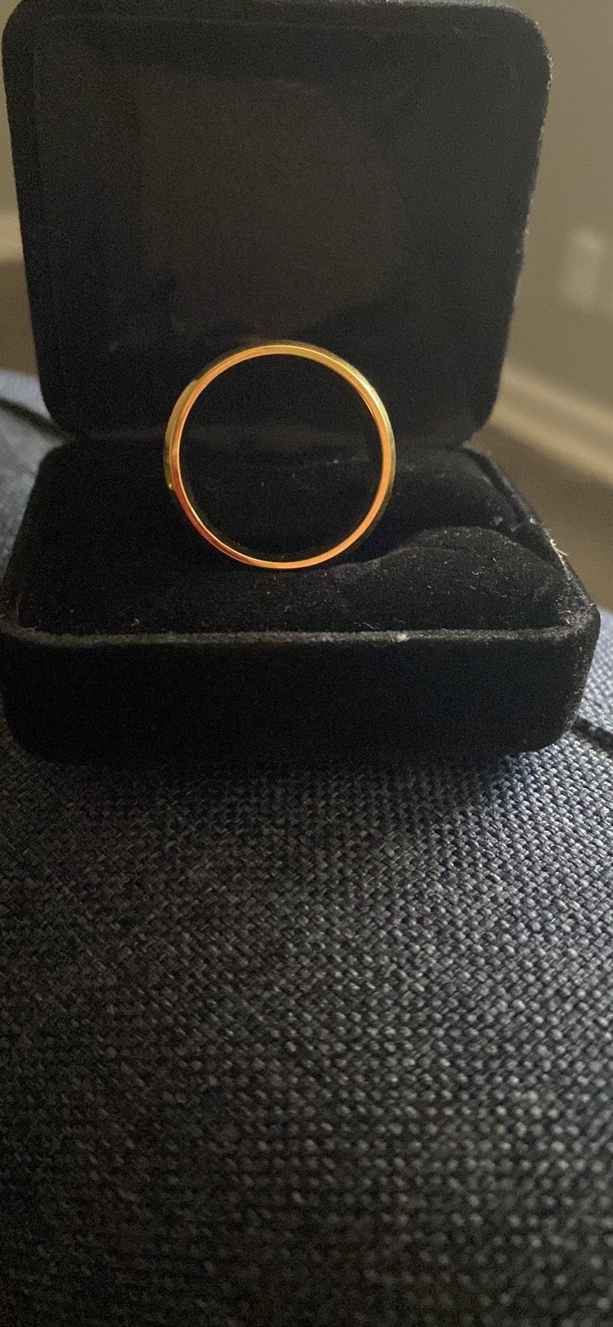 Two Titanium Gold Plated Ringss