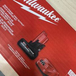 Milwaukee m12 high output battery and charger new in box