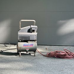 AirPro 1-Horsepower Air Compressor with 30ft Hose & Tire Filling Adapter