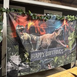 Dinosaur Backdrop 