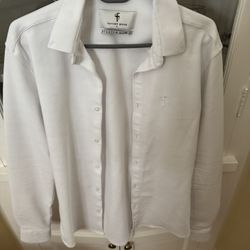 Father Sons Men’s Dress Shirt White Size Small
