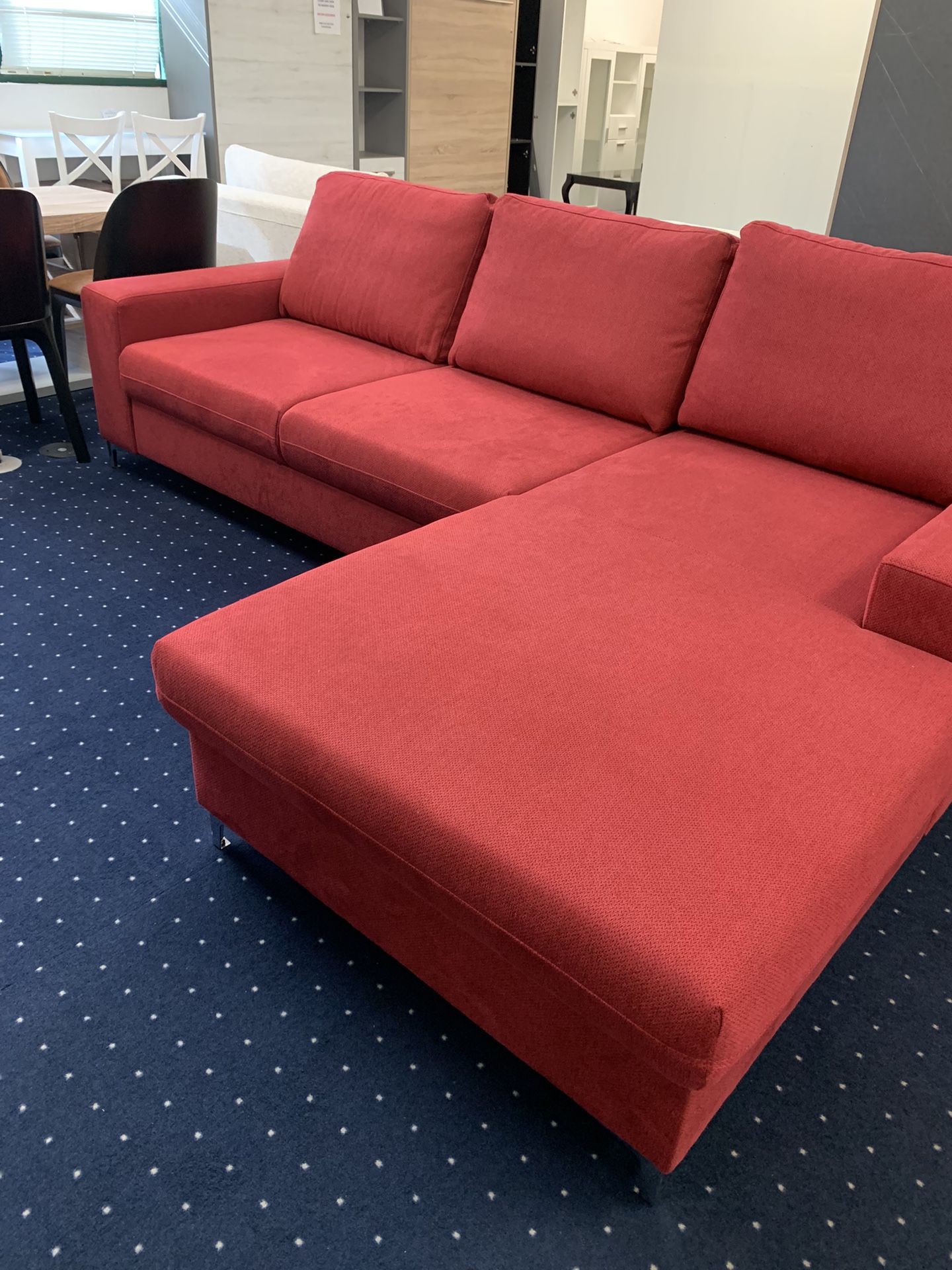 RED SECTIONAL SLEEPER SOFA ON SALE $750