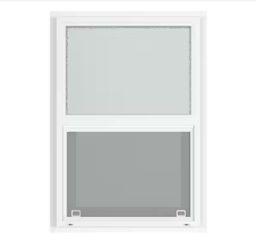Ply Gem 23.5” x 35.5” White Vinyl Single Hung Window w/ Screen