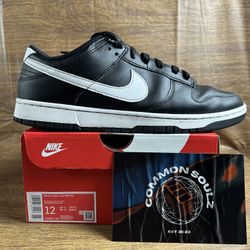 Nike Dunk Low Black Panda 2.0 DV0831-002 Size 12M Very Worn Men Shoes 