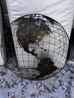 Metal America Map for Wall Decor