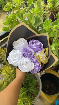 7 Purple Rose Bouquet 💜✨