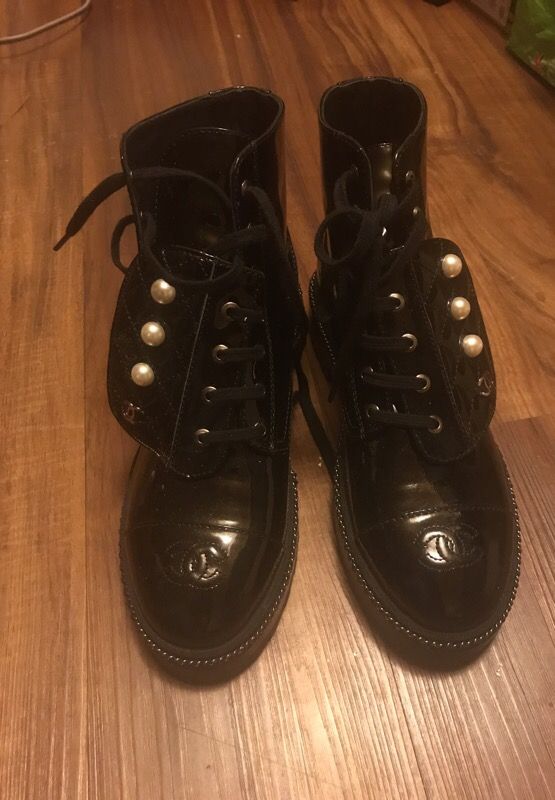 Authentic Chanel boots size 8.5