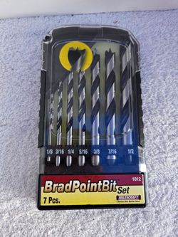 7pcs. Brad Point Drill Bits set Brand New (Price Is Firm)