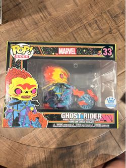 FUNKO POP! Rides Marvel #33 Ghost Rider Black Light