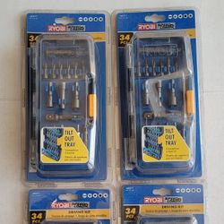 Ryobi 34 Pc Drill Bit Tool Kit Set