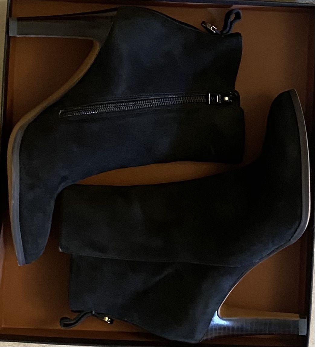 Coach Suede Leather Black Boots Size 7