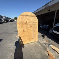 Wood Arch For Balloons Decor 